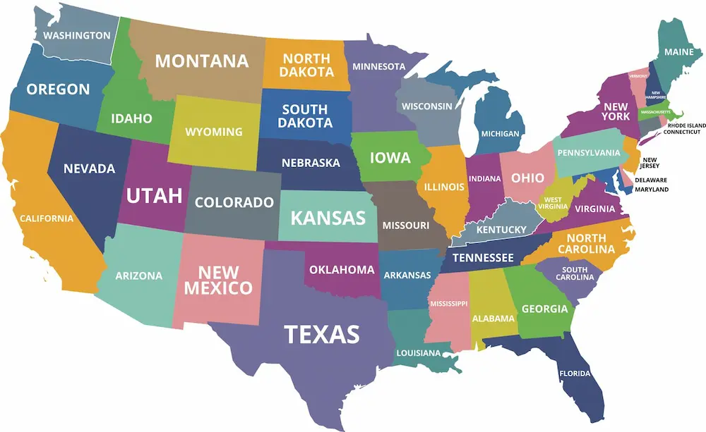 States in the USA
